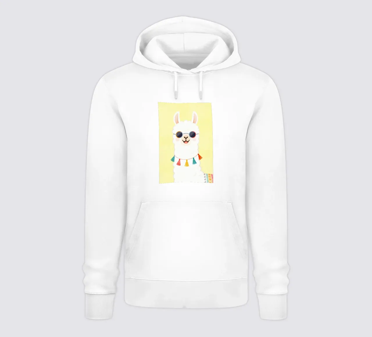 Cool Llama with Sunglasses felpa con cappuccio da Attaboy Dsgn