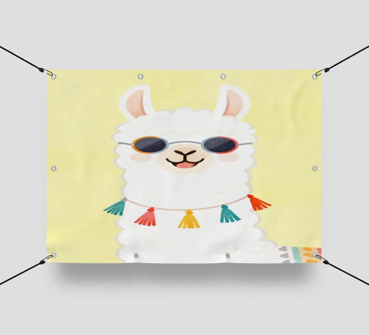 Cool Llama with Sunglasses telo in pvc da Attaboy Dsgn