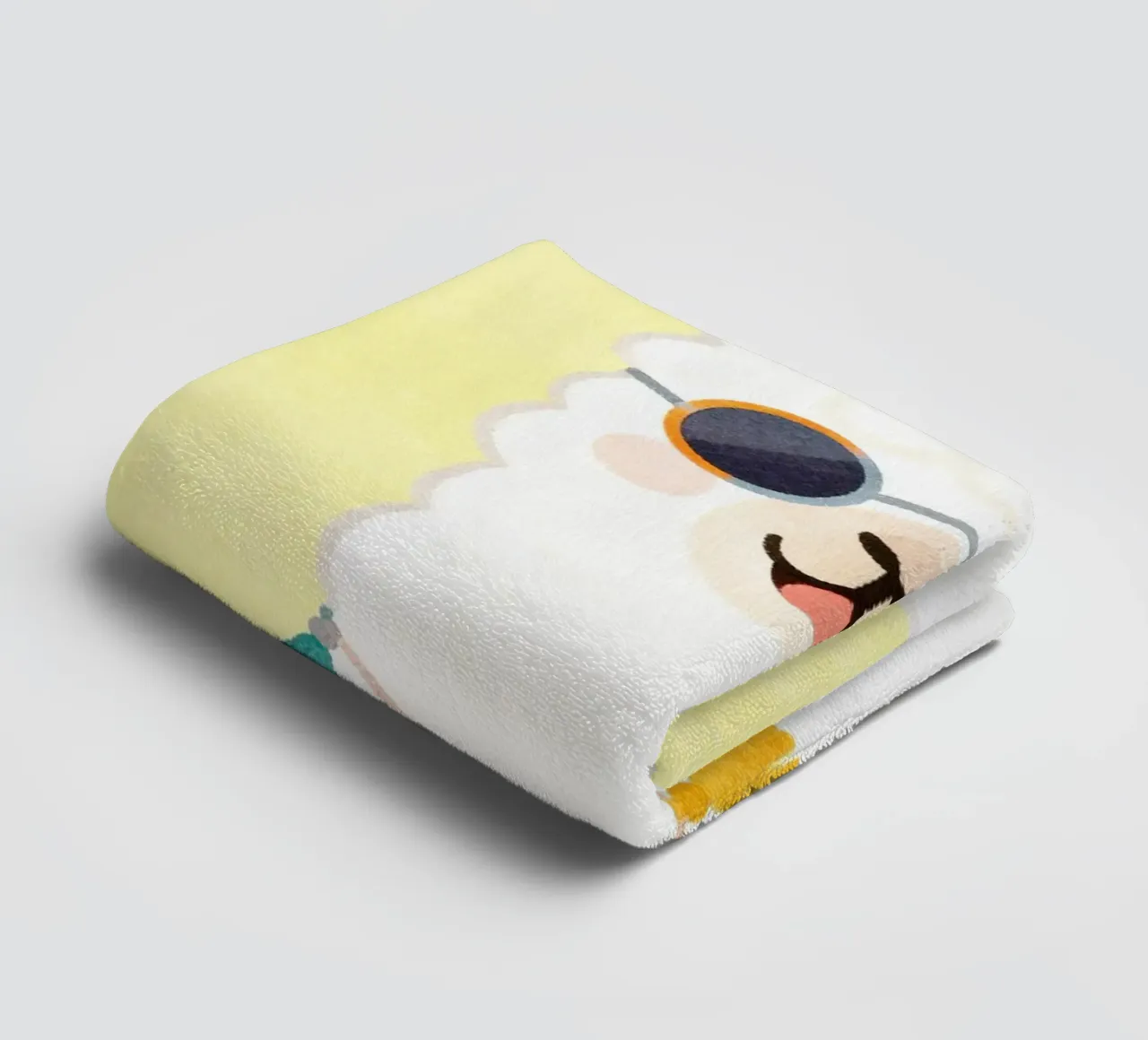 Cool Llama with Sunglasses asciugamano da bagno da Attaboy Dsgn