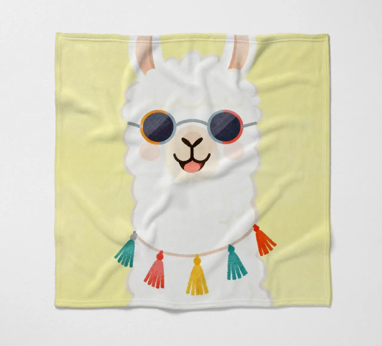 Cool Llama with Sunglasses coperta in pile da Attaboy Dsgn