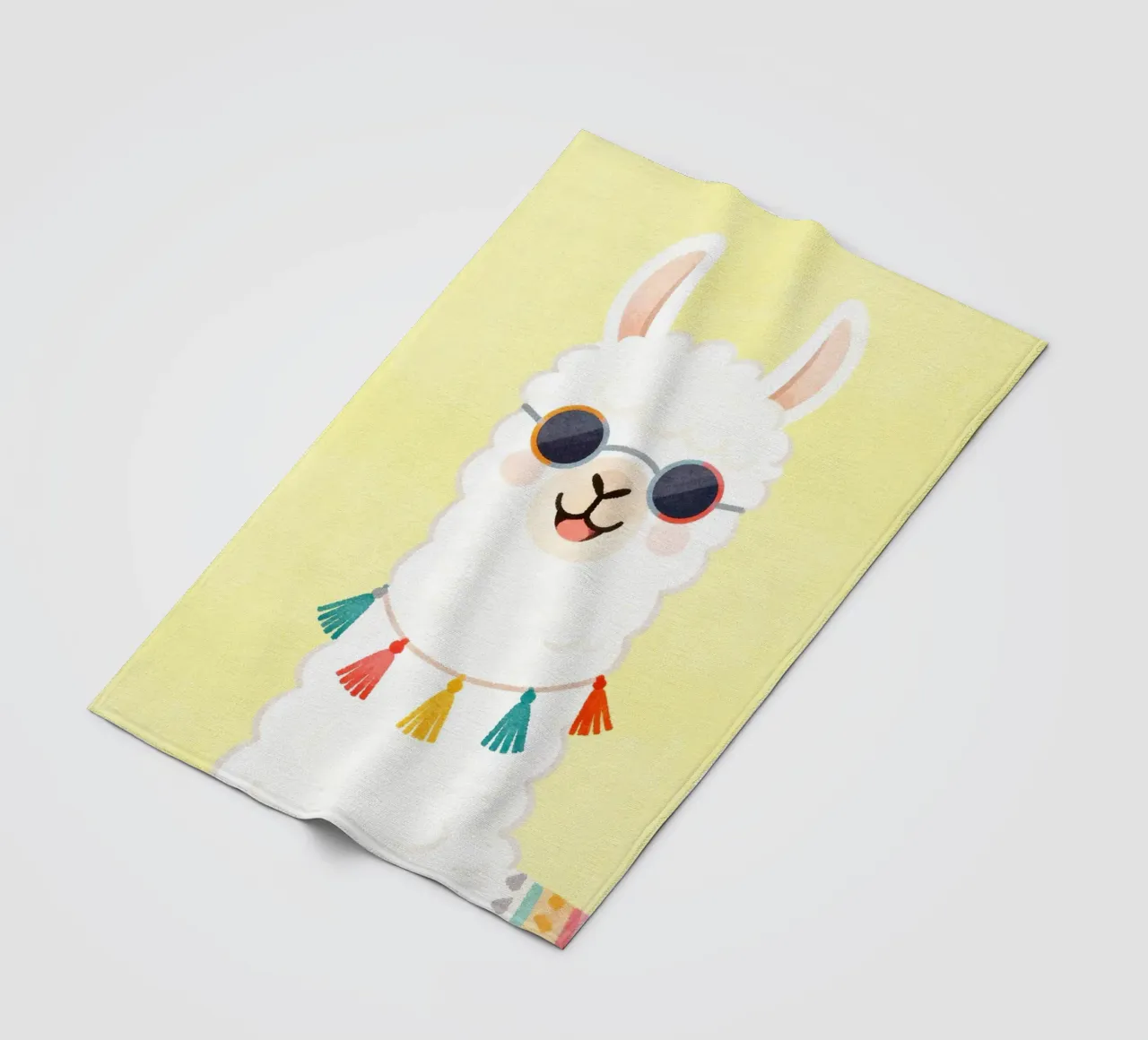 Cool Llama with Sunglasses coperta in pile da Attaboy Dsgn