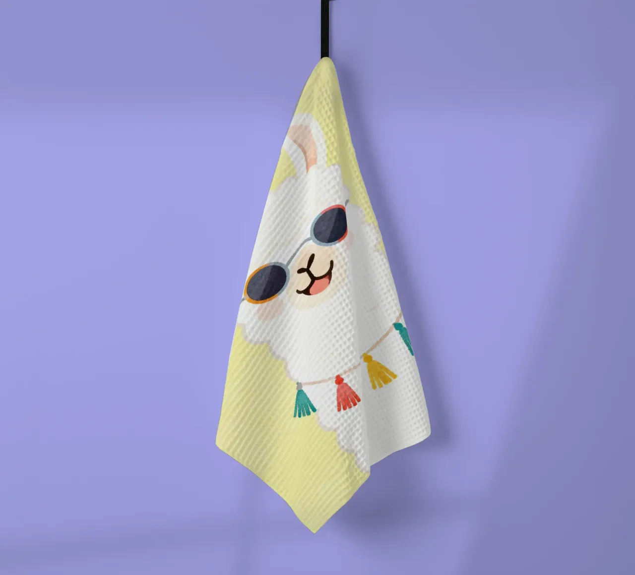 Cool Llama with Sunglasses canovaccio da cucina da Attaboy Dsgn