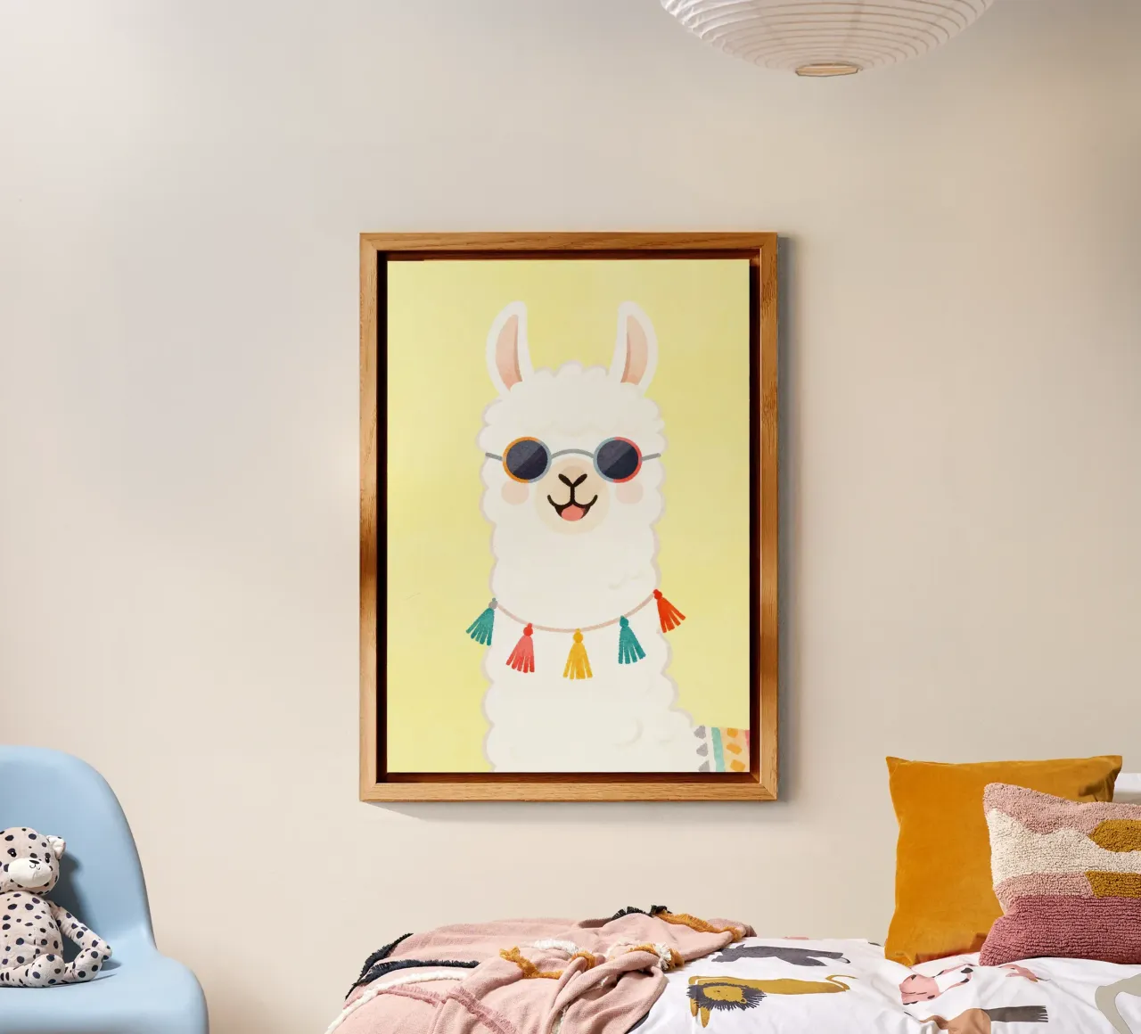 Cool Llama with Sunglasses alluminio dibond da Attaboy Dsgn