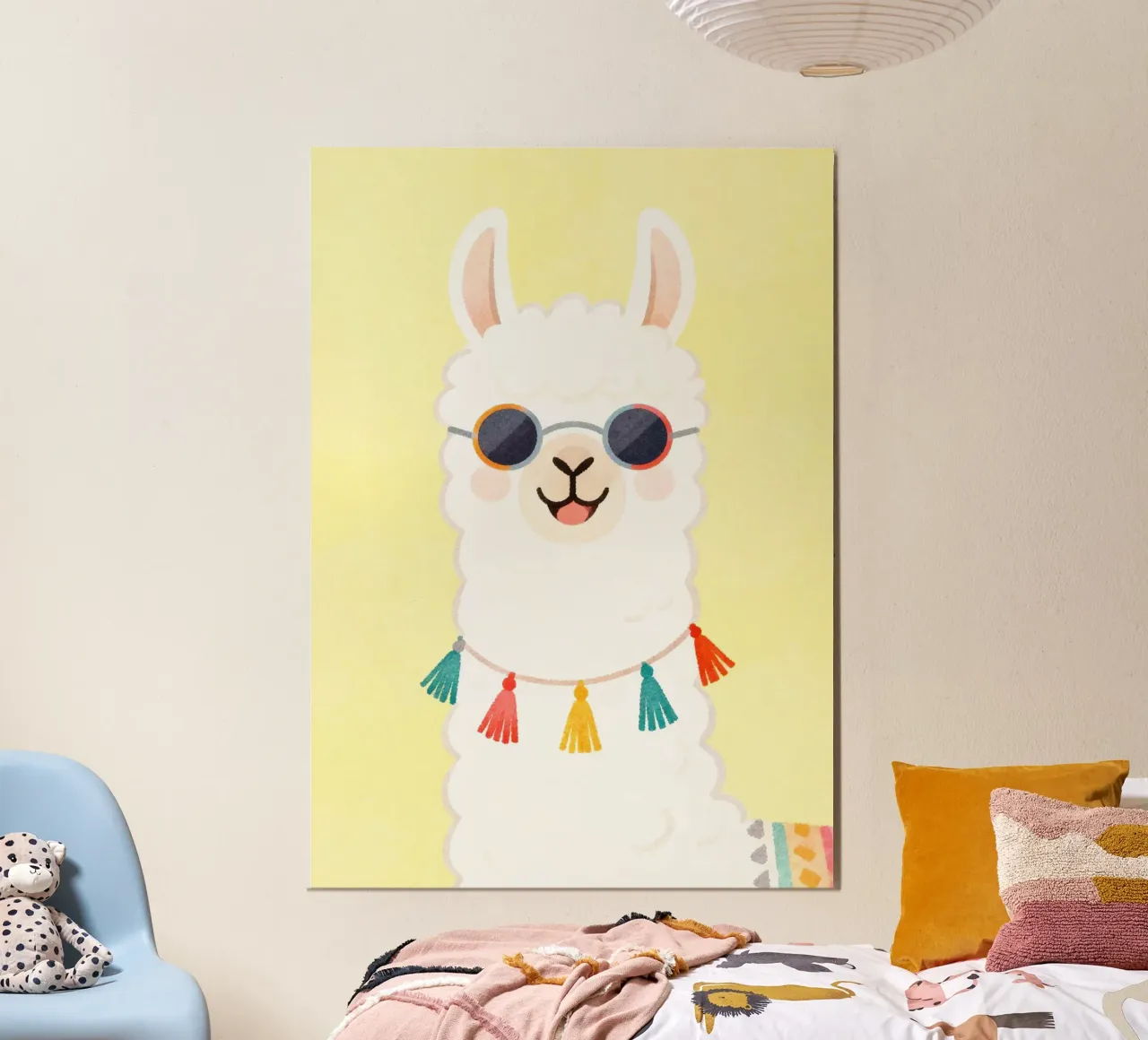 Cool Llama with Sunglasses alluminio dibond da Attaboy Dsgn