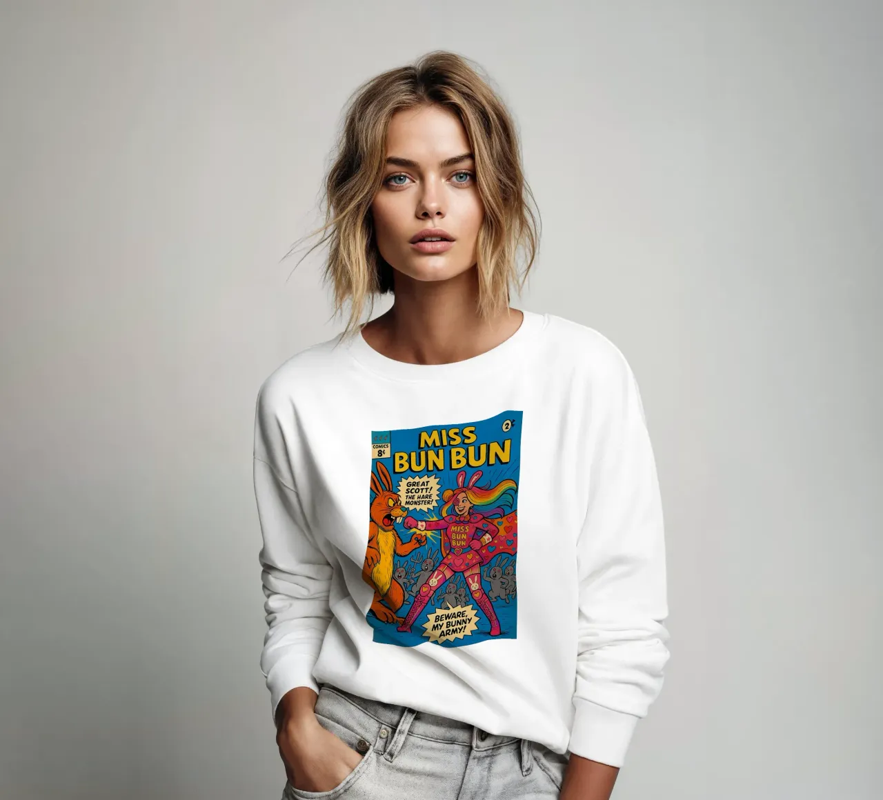 MISS BUN BUN - Fresh Supes On The Block felpa da Vintage Van Gogh