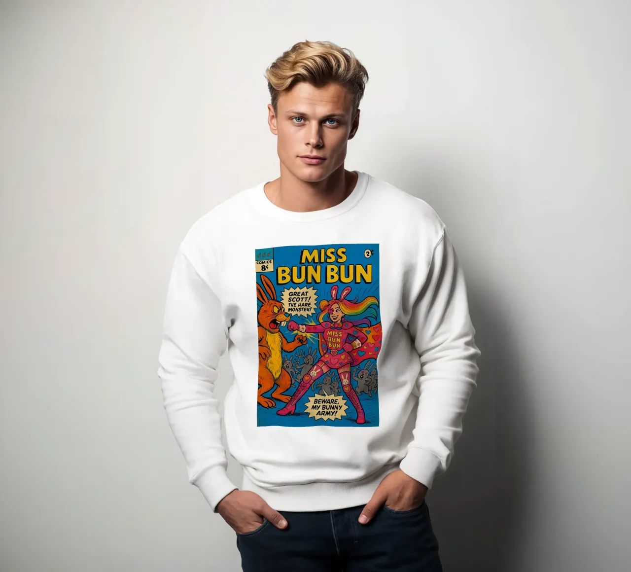 MISS BUN BUN - Fresh Supes On The Block felpa da Vintage Van Gogh