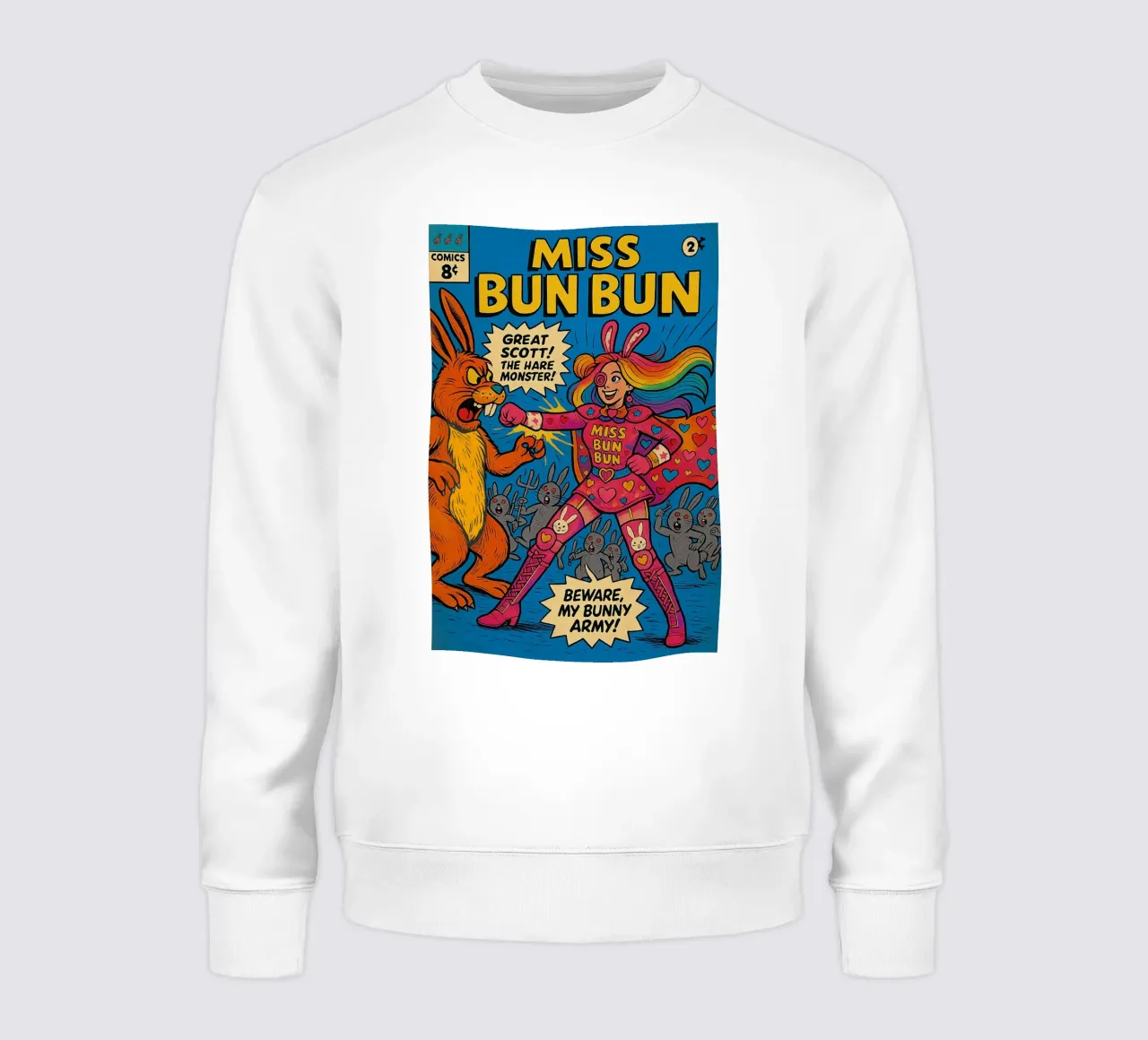 MISS BUN BUN - Fresh Supes On The Block felpa da Vintage Van Gogh