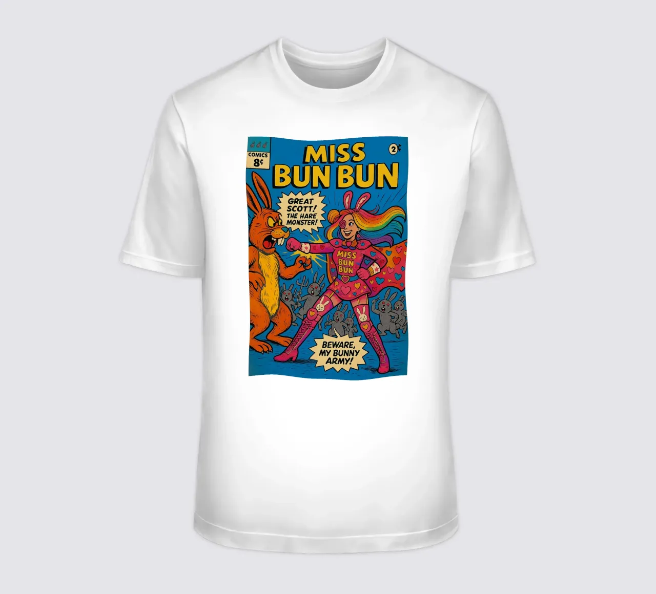 MISS BUN BUN - Fresh Supes On The Block t-shirt da Vintage Van Gogh