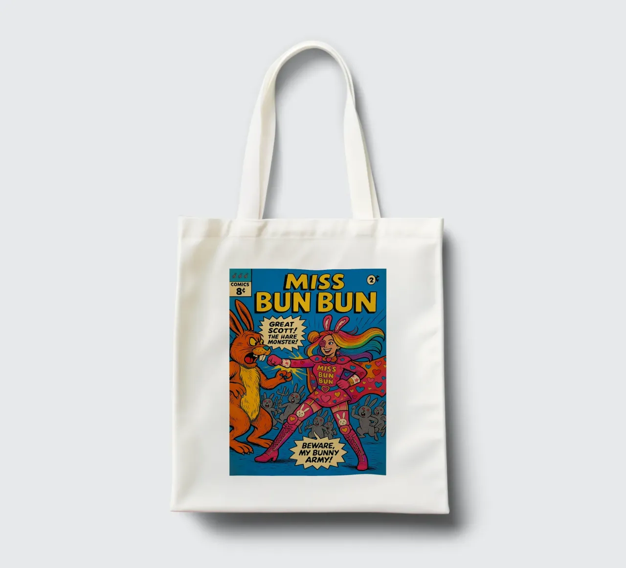 MISS BUN BUN - Fresh Supes On The Block borsa in juta da Vintage Van Gogh