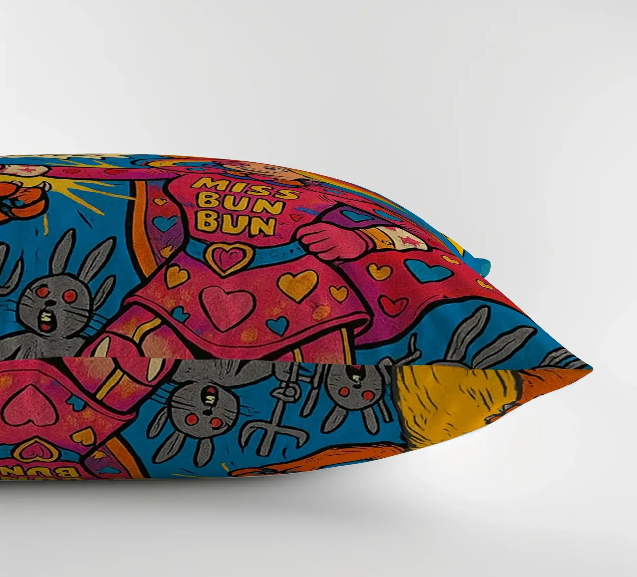 MISS BUN BUN - Fresh Supes On The Block cuscino da Vintage Van Gogh