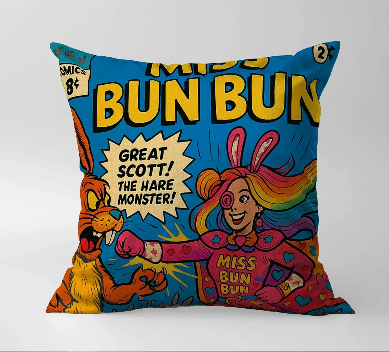MISS BUN BUN - Fresh Supes On The Block cuscino da Vintage Van Gogh