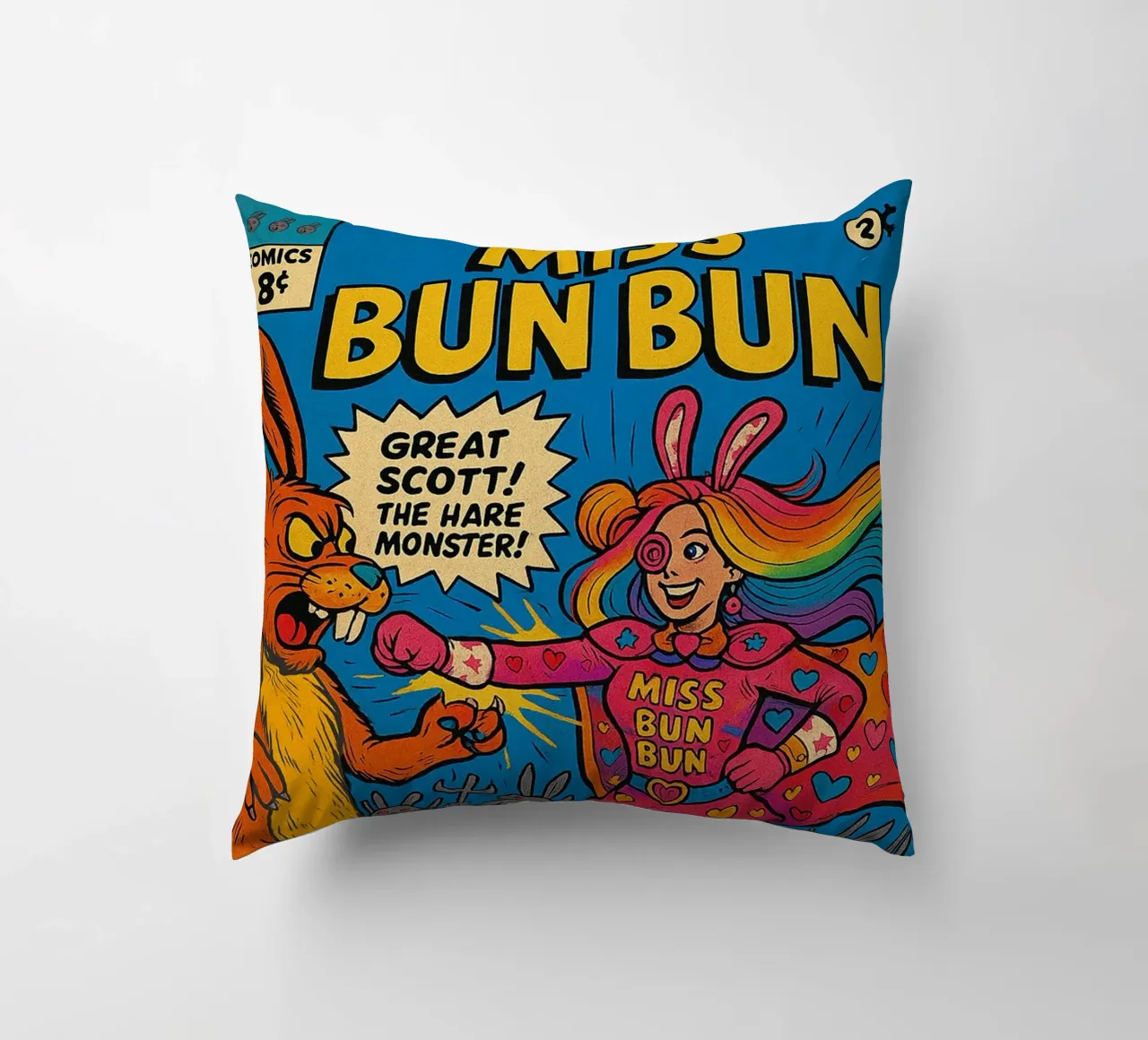 MISS BUN BUN - Fresh Supes On The Block cuscino da Vintage Van Gogh