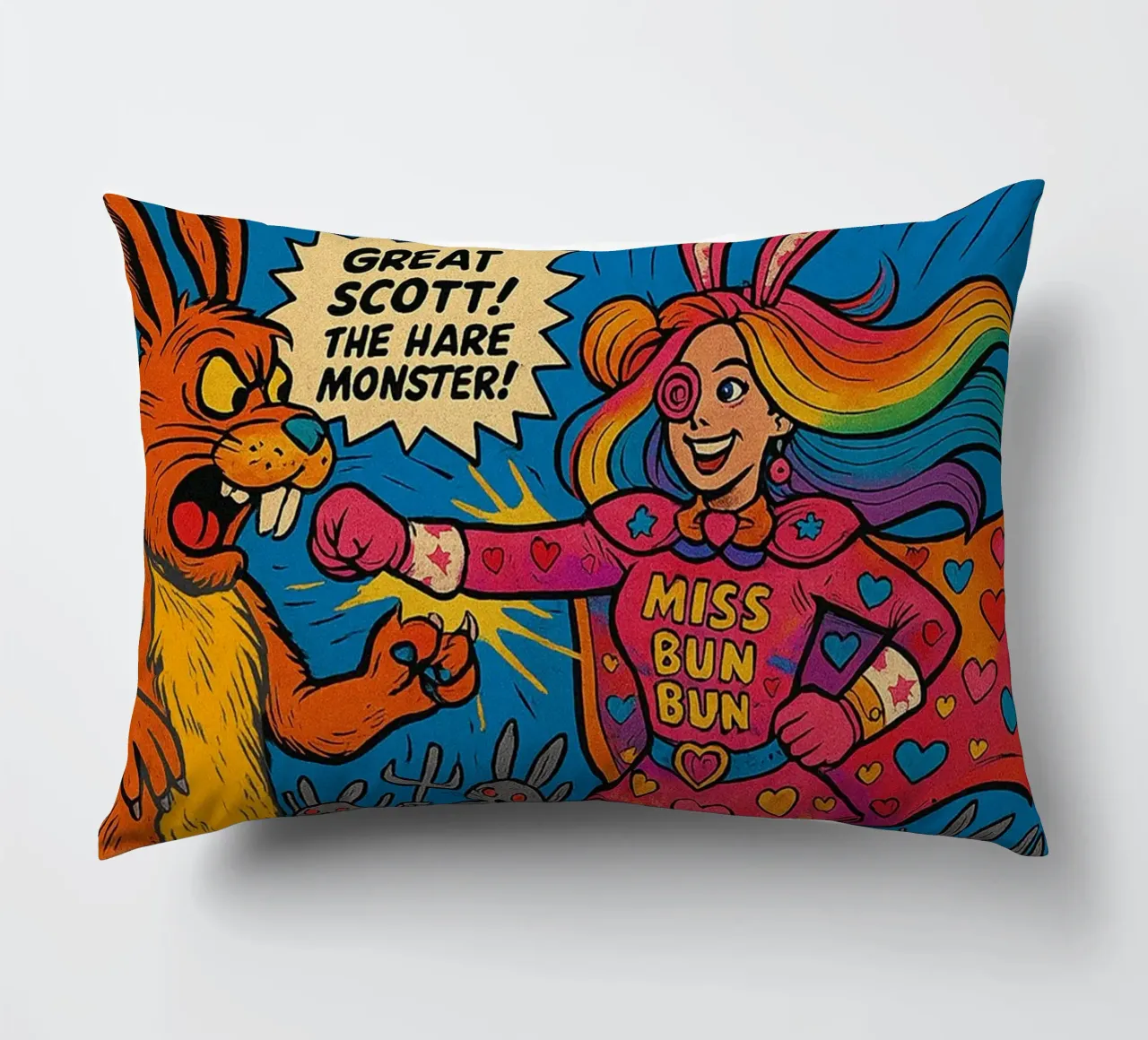 MISS BUN BUN - Fresh Supes On The Block cuscino da Vintage Van Gogh