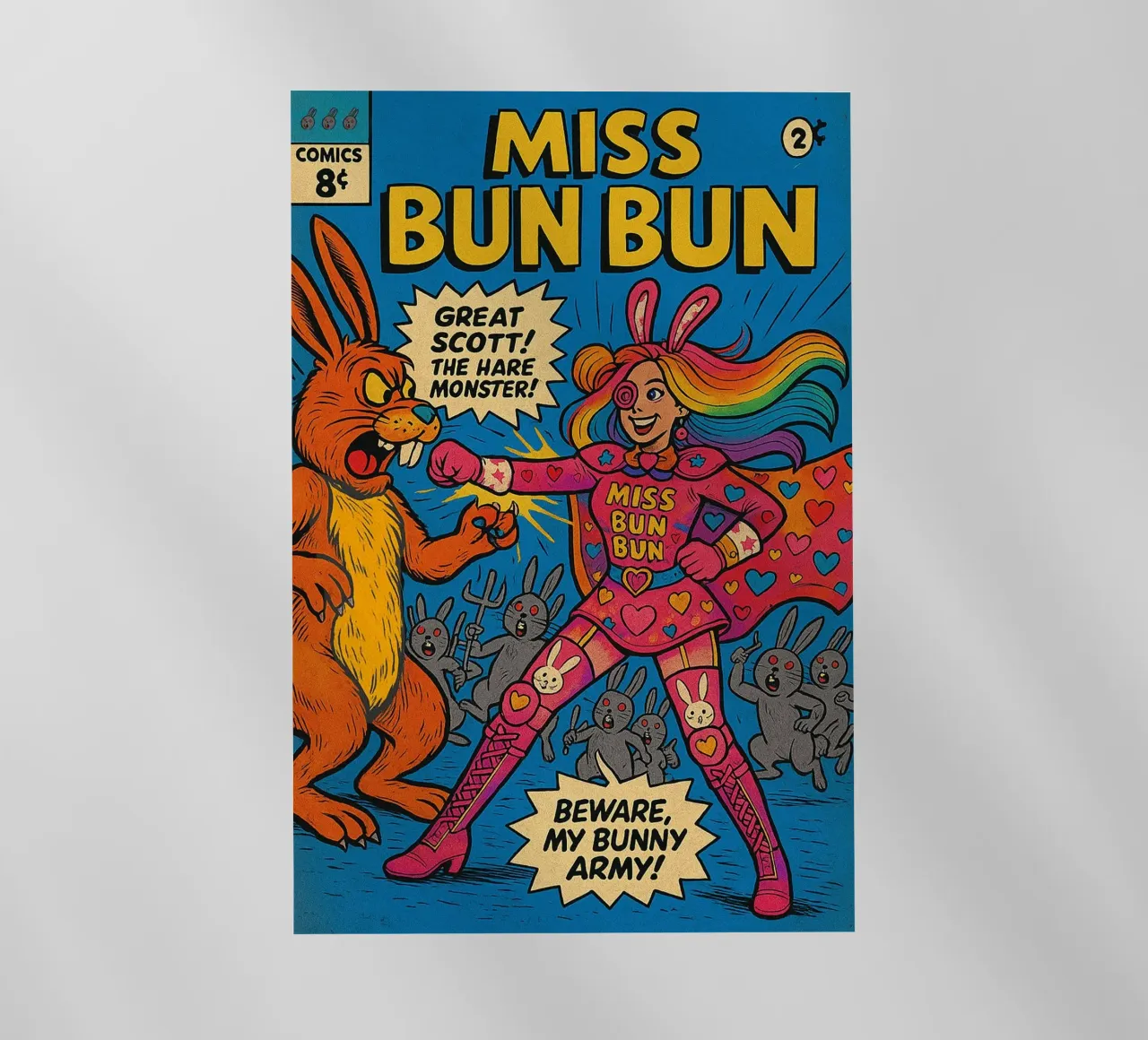 MISS BUN BUN - Fresh Supes On The Block pellicola backlit da Vintage Van Gogh