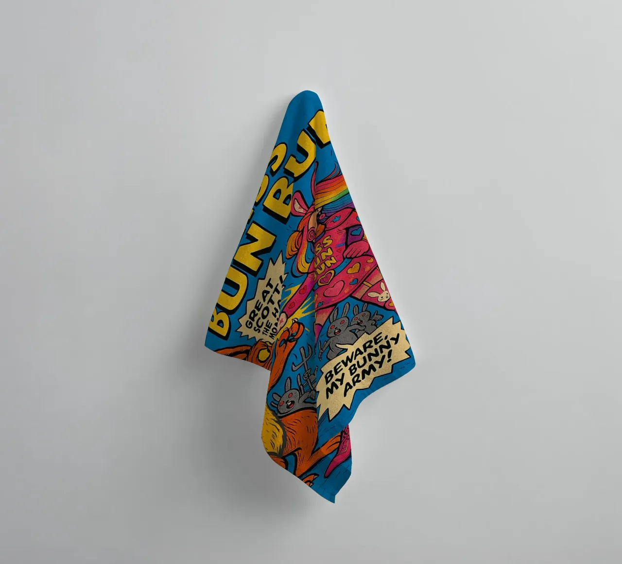 MISS BUN BUN - Fresh Supes On The Block asciugamano da bagno da Vintage Van Gogh