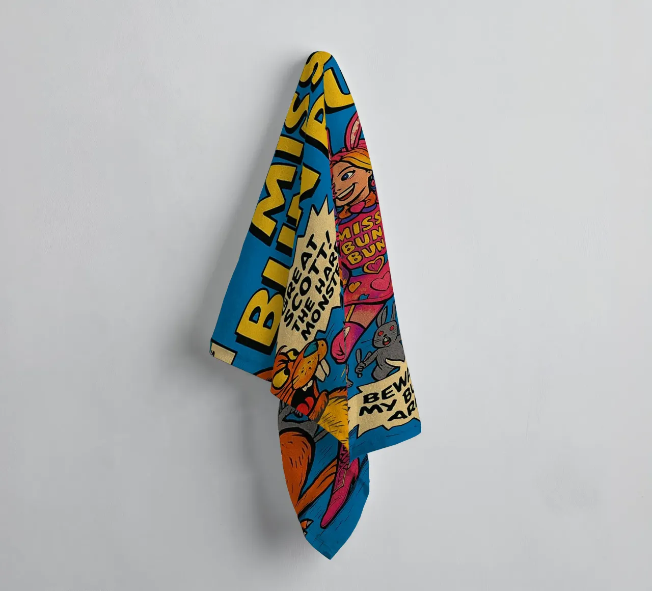MISS BUN BUN - Fresh Supes On The Block asciugamano da bagno da Vintage Van Gogh