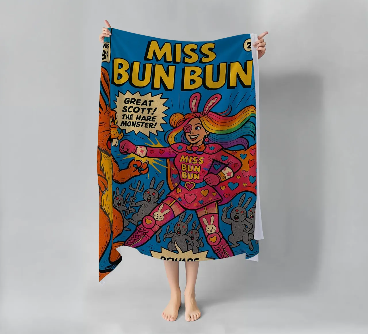 MISS BUN BUN - Fresh Supes On The Block telo mare da Vintage Van Gogh