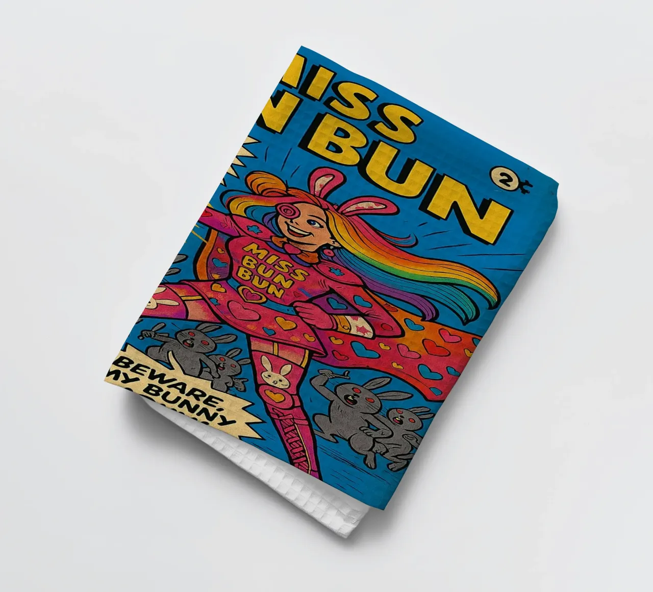 MISS BUN BUN - Fresh Supes On The Block canovaccio da cucina da Vintage Van Gogh