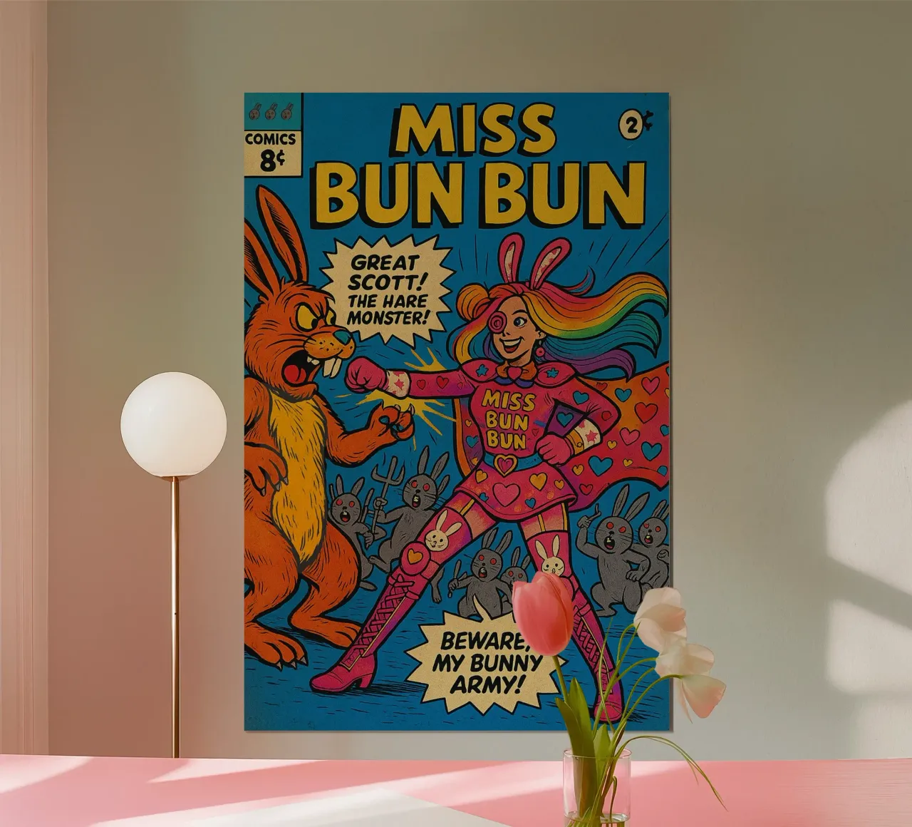 MISS BUN BUN - Fresh Supes On The Block carta hahnemühle da Vintage Van Gogh