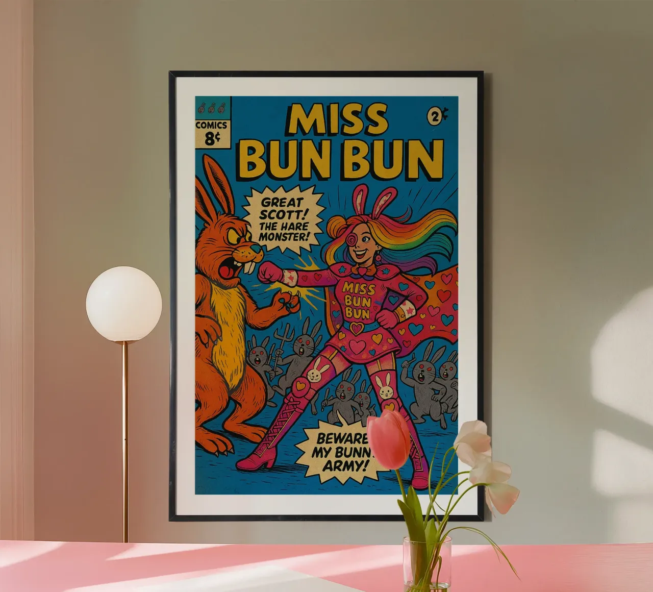 MISS BUN BUN - Fresh Supes On The Block carta hahnemühle da Vintage Van Gogh