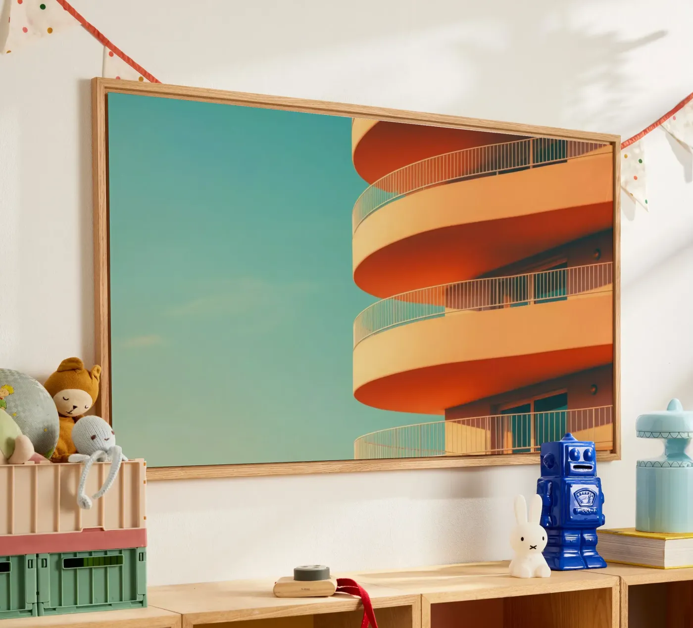 Balcon X 3 acryl van Affiches Minimalistes