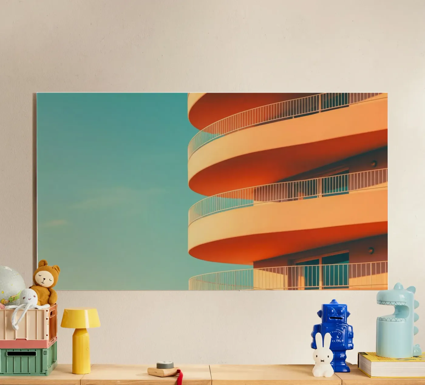 Balcon X 3 acryl van Affiches Minimalistes