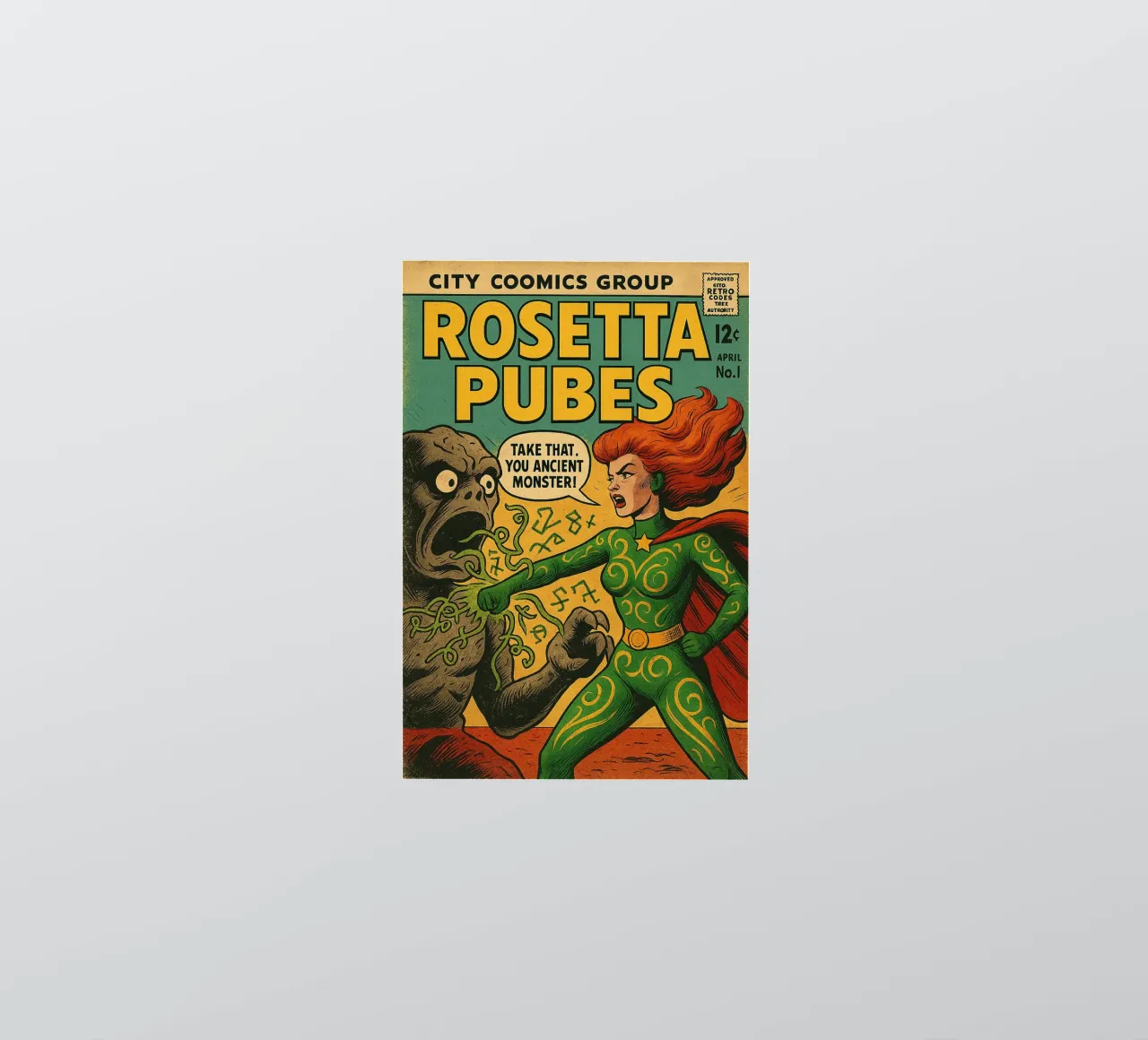 ROSETTA PUBES - Fresh Supes On The Block adesivo da Vintage Van Gogh