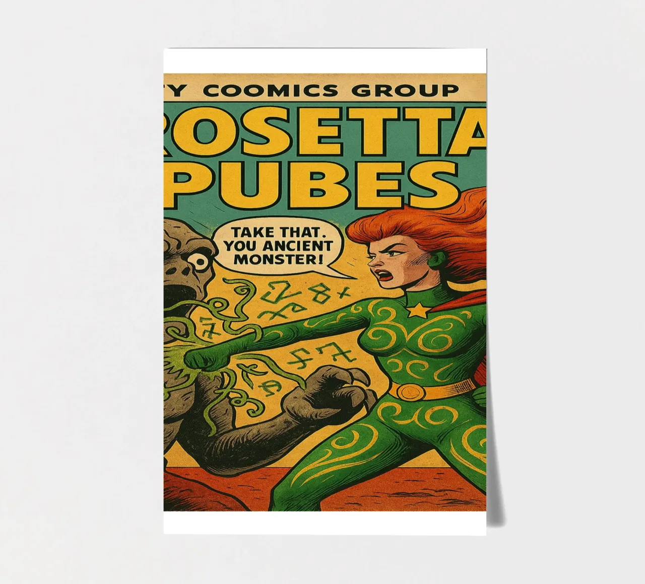ROSETTA PUBES - Fresh Supes On The Block foglio adesivo da Vintage Van Gogh