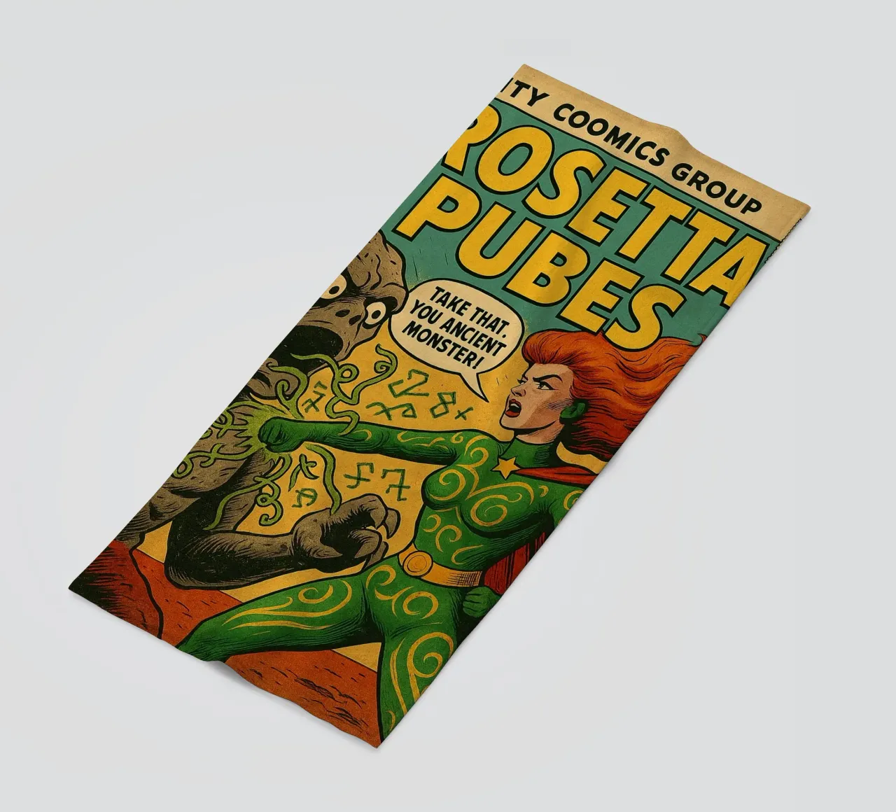 ROSETTA PUBES - Fresh Supes On The Block toalla de playa de Vintage Van Gogh