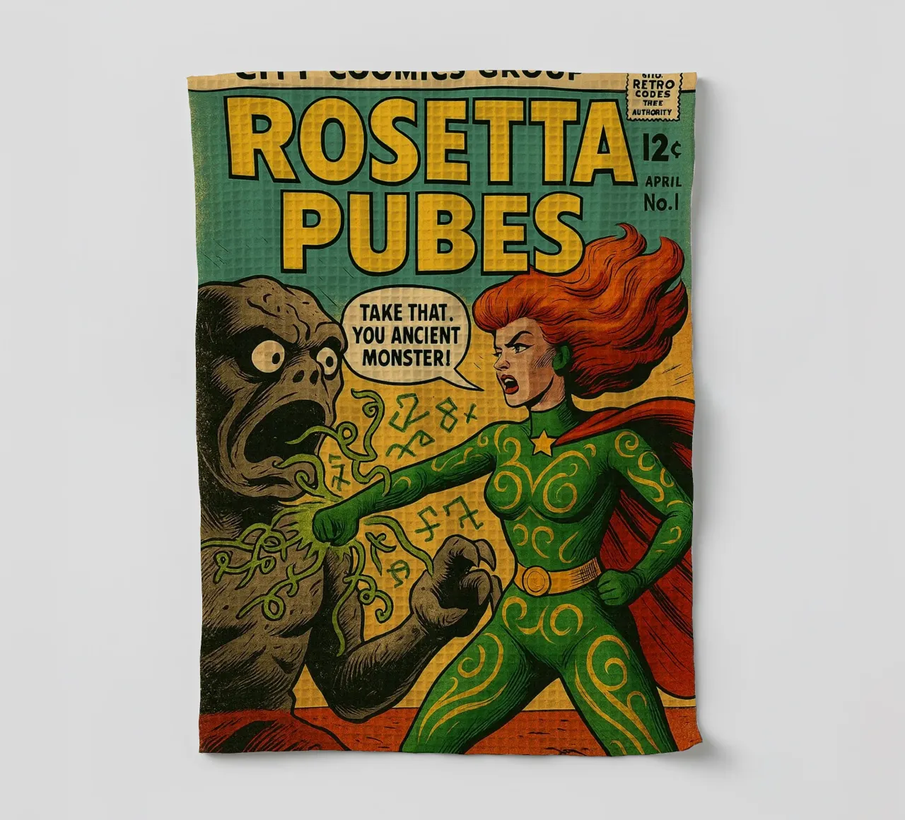 ROSETTA PUBES - Fresh Supes On The Block Geschirrtuch von Vintage Van Gogh