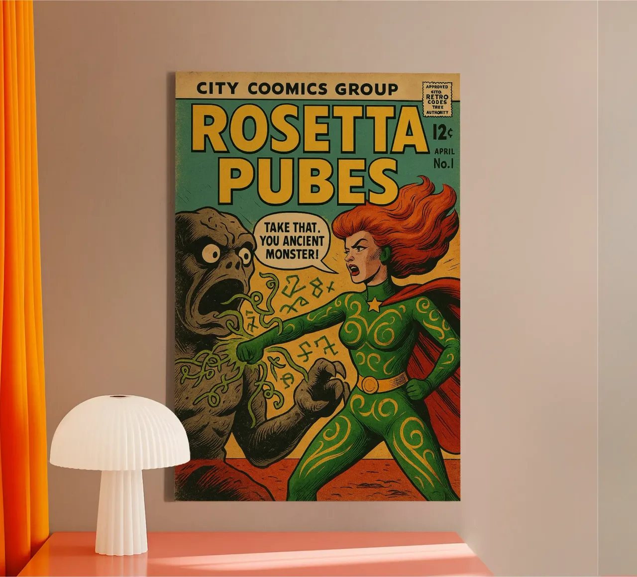 ROSETTA PUBES - Fresh Supes On The Block canvas by Vintage Van Gogh