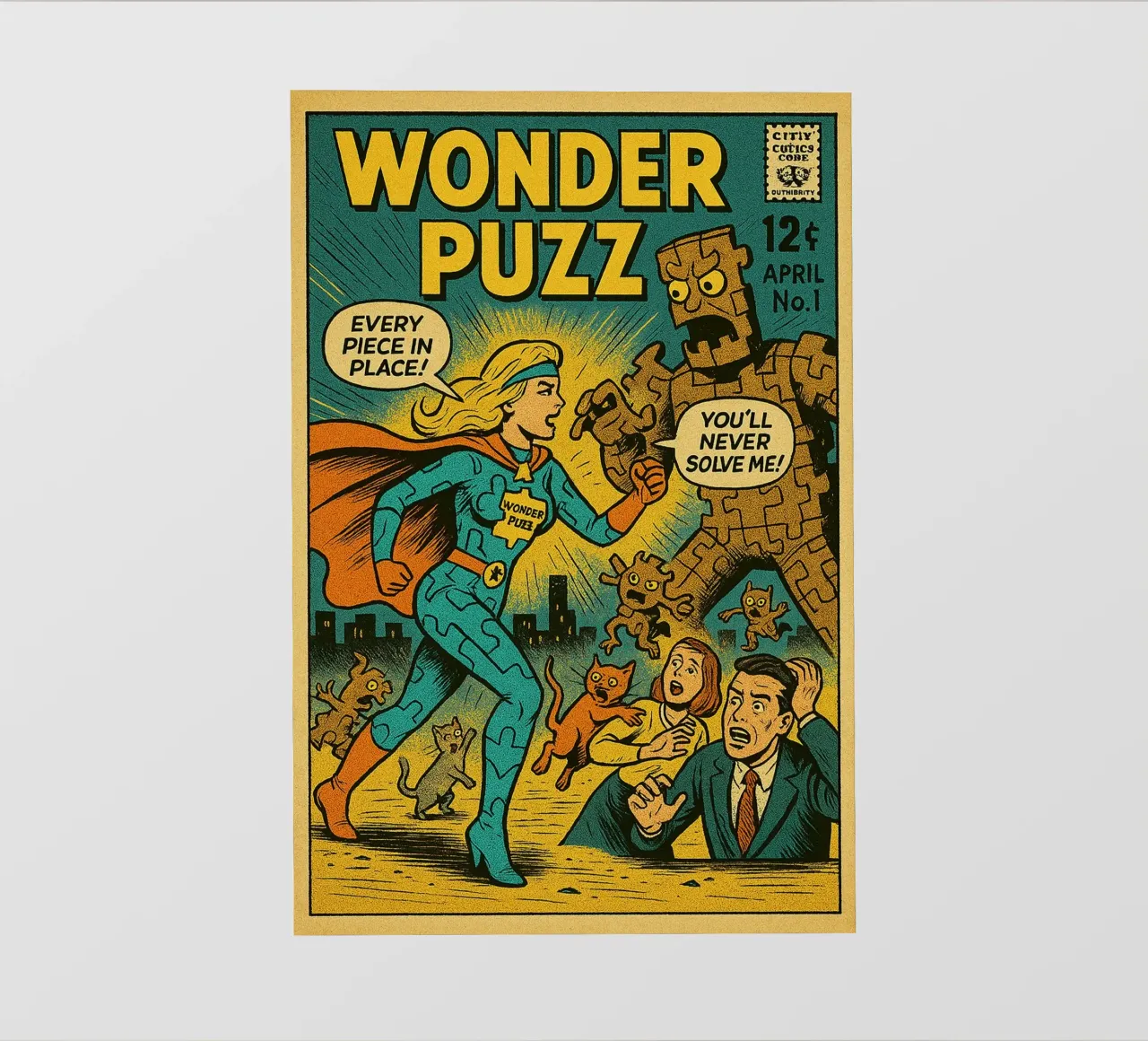 WONDER PUZZ - Fresh Supes On The Block pellicola backlit da Vintage Van Gogh