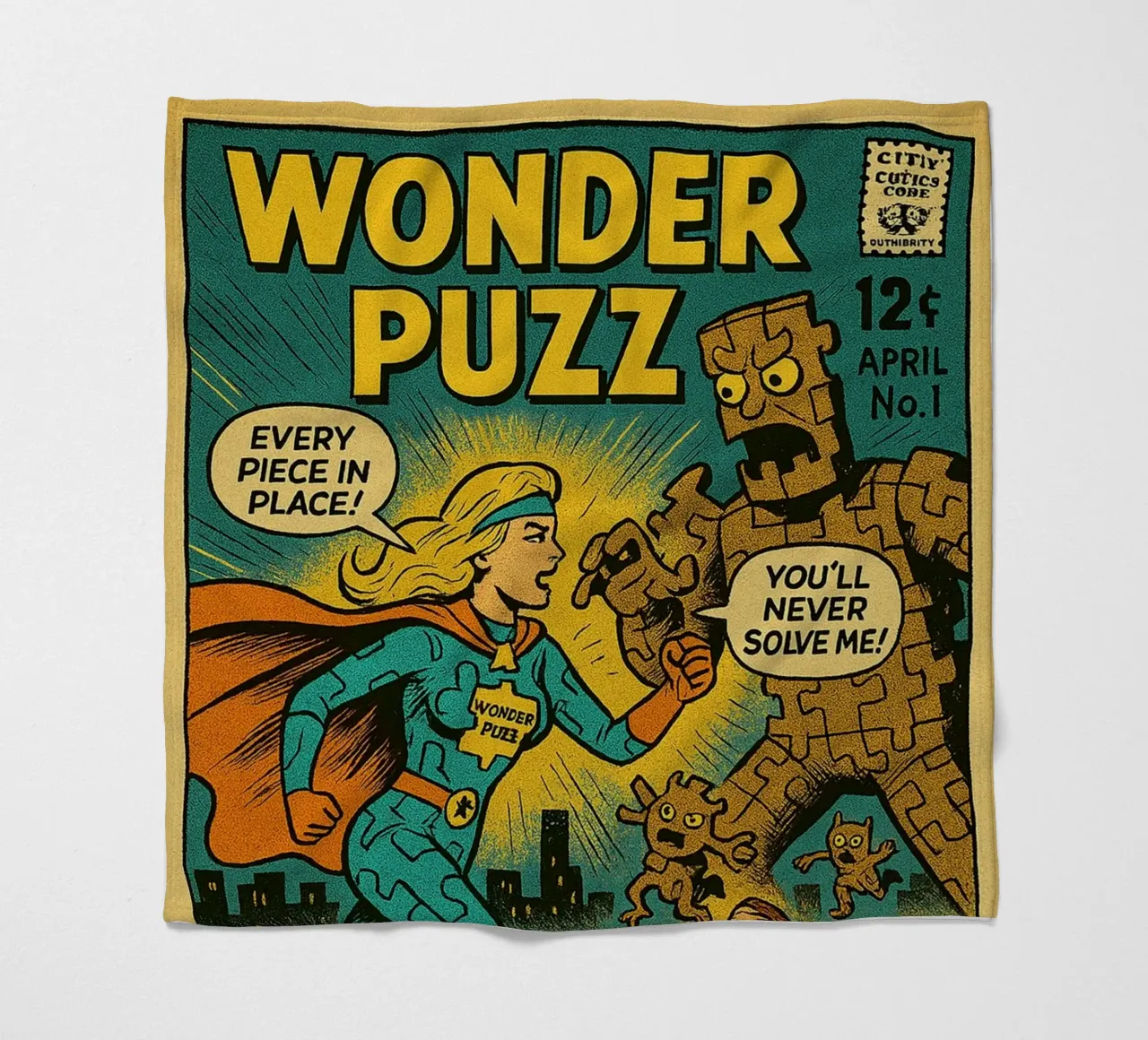 WONDER PUZZ - Fresh Supes On The Block coperta in pile da Vintage Van Gogh