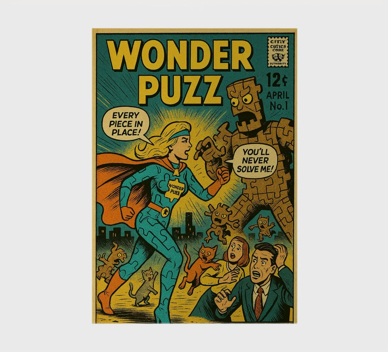 WONDER PUZZ - Fresh Supes On The Block Notizbuch von Vintage Van Gogh