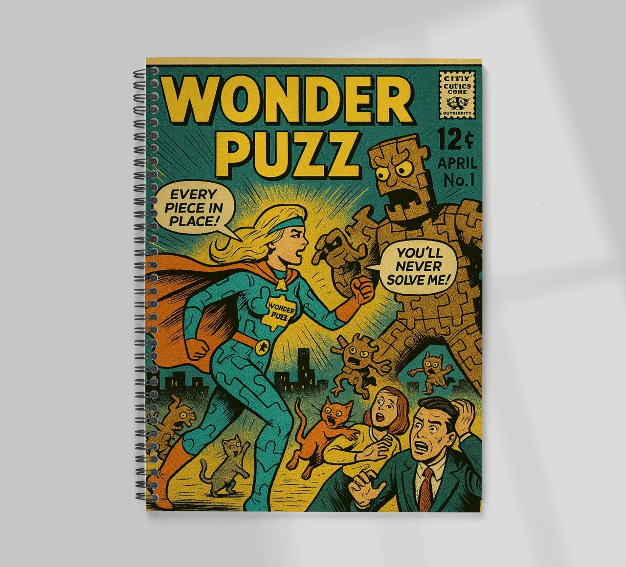 WONDER PUZZ - Fresh Supes On The Block diario ad anelli da Vintage Van Gogh