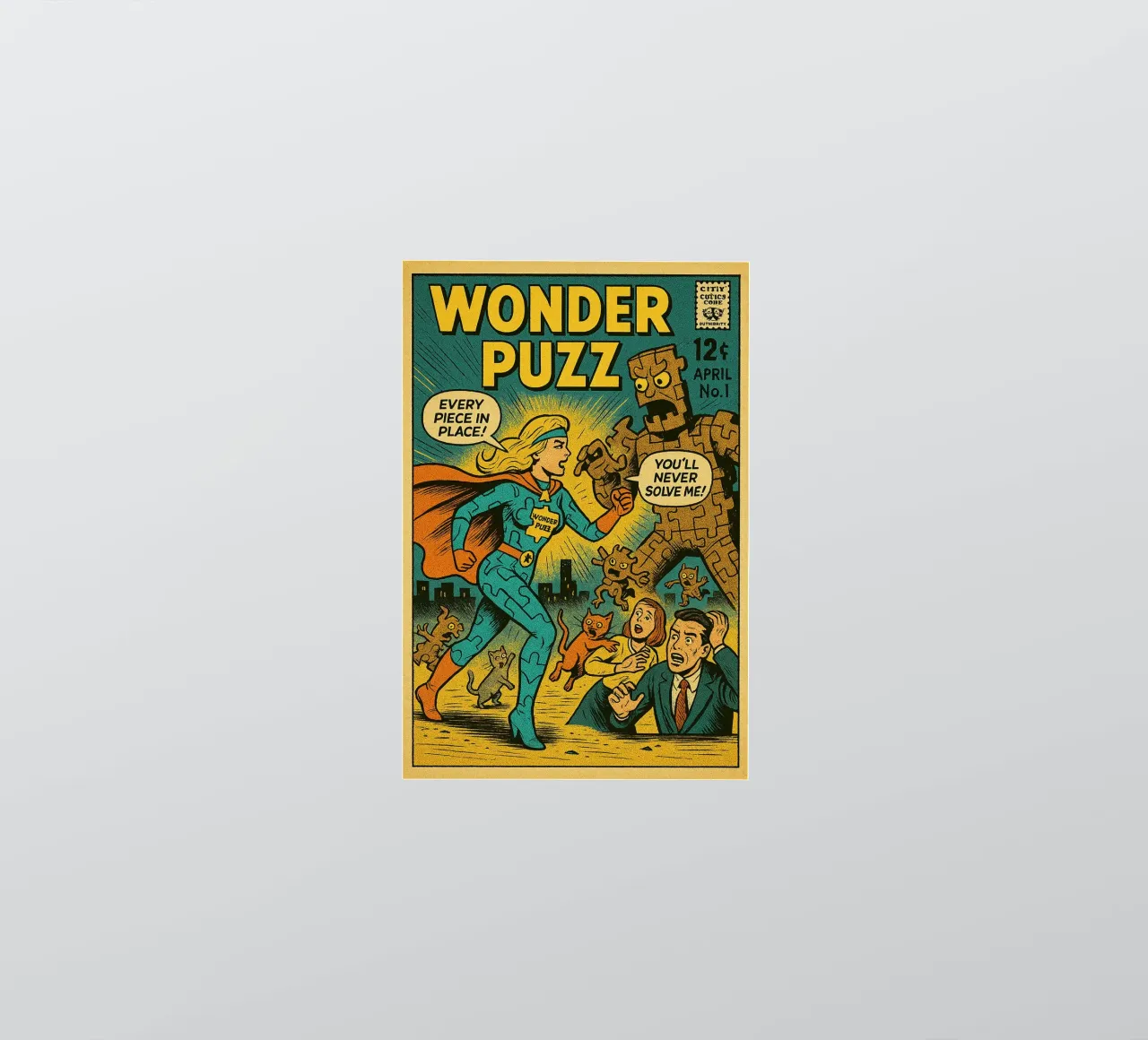 WONDER PUZZ - Fresh Supes On The Block pegatina de Vintage Van Gogh