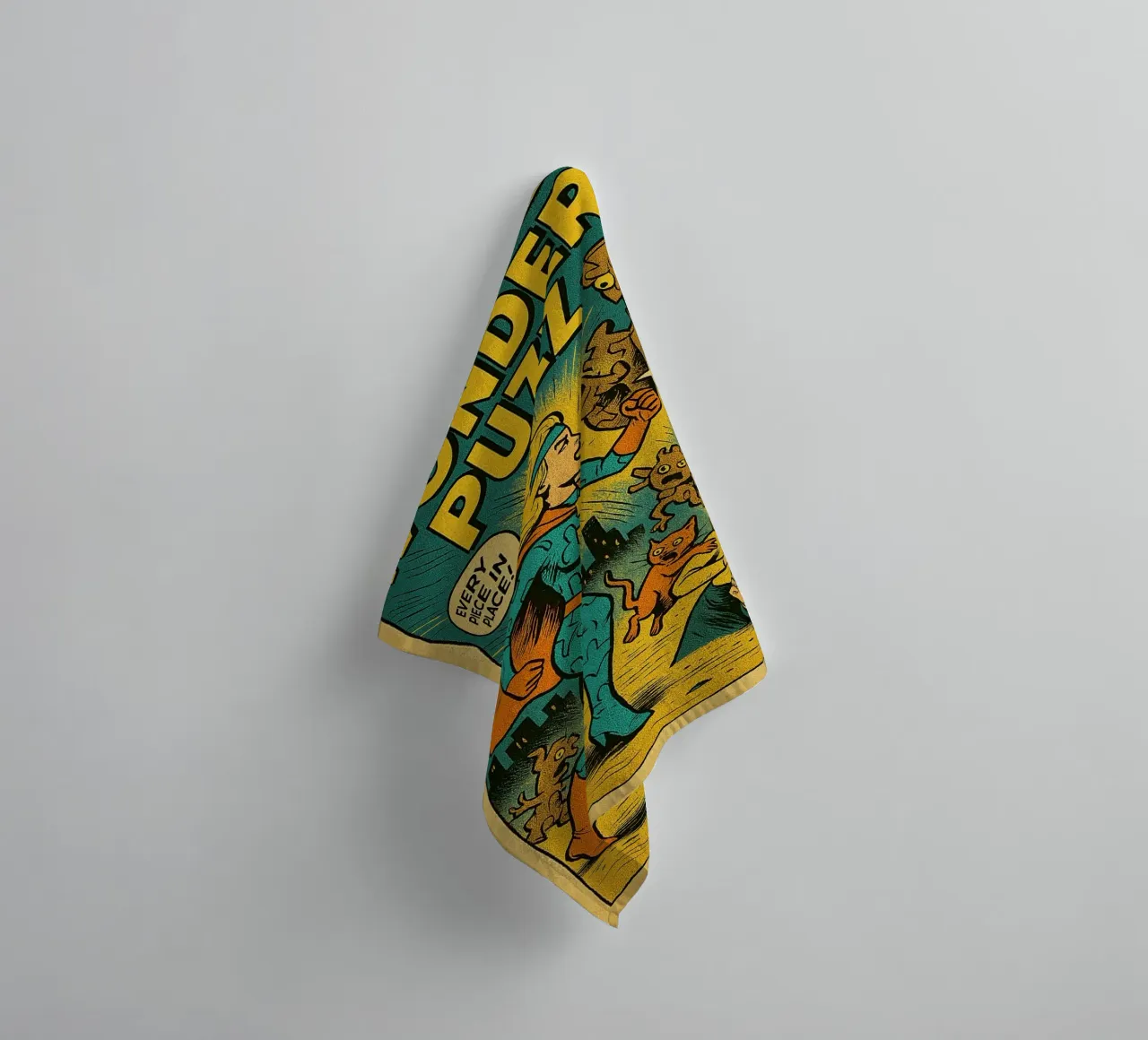 WONDER PUZZ - Fresh Supes On The Block asciugamano da bagno da Vintage Van Gogh