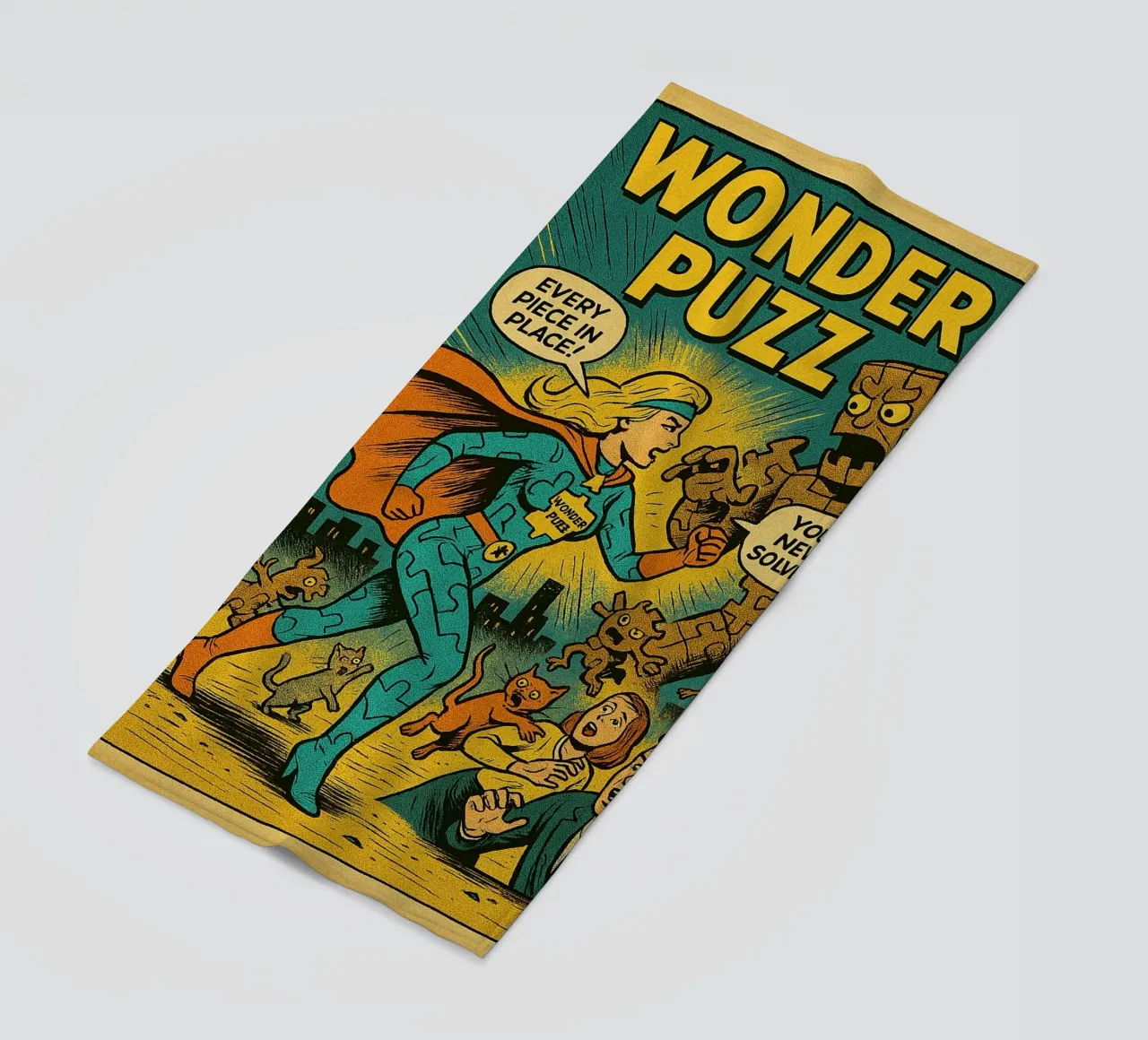 WONDER PUZZ - Fresh Supes On The Block telo mare da Vintage Van Gogh