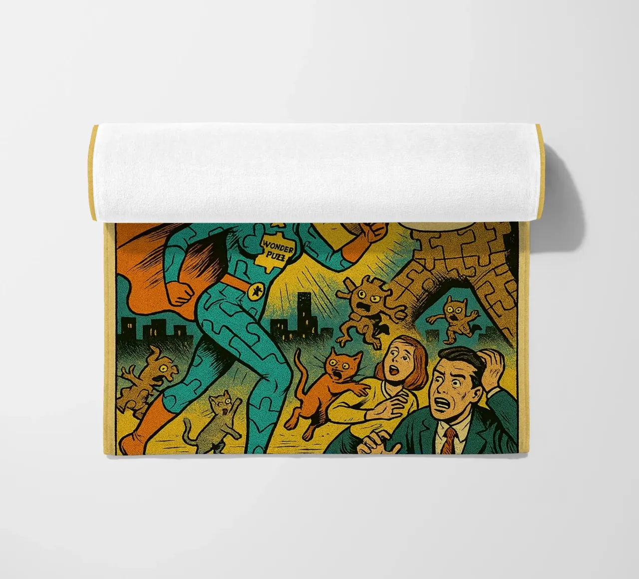 WONDER PUZZ - Fresh Supes On The Block telo mare da Vintage Van Gogh