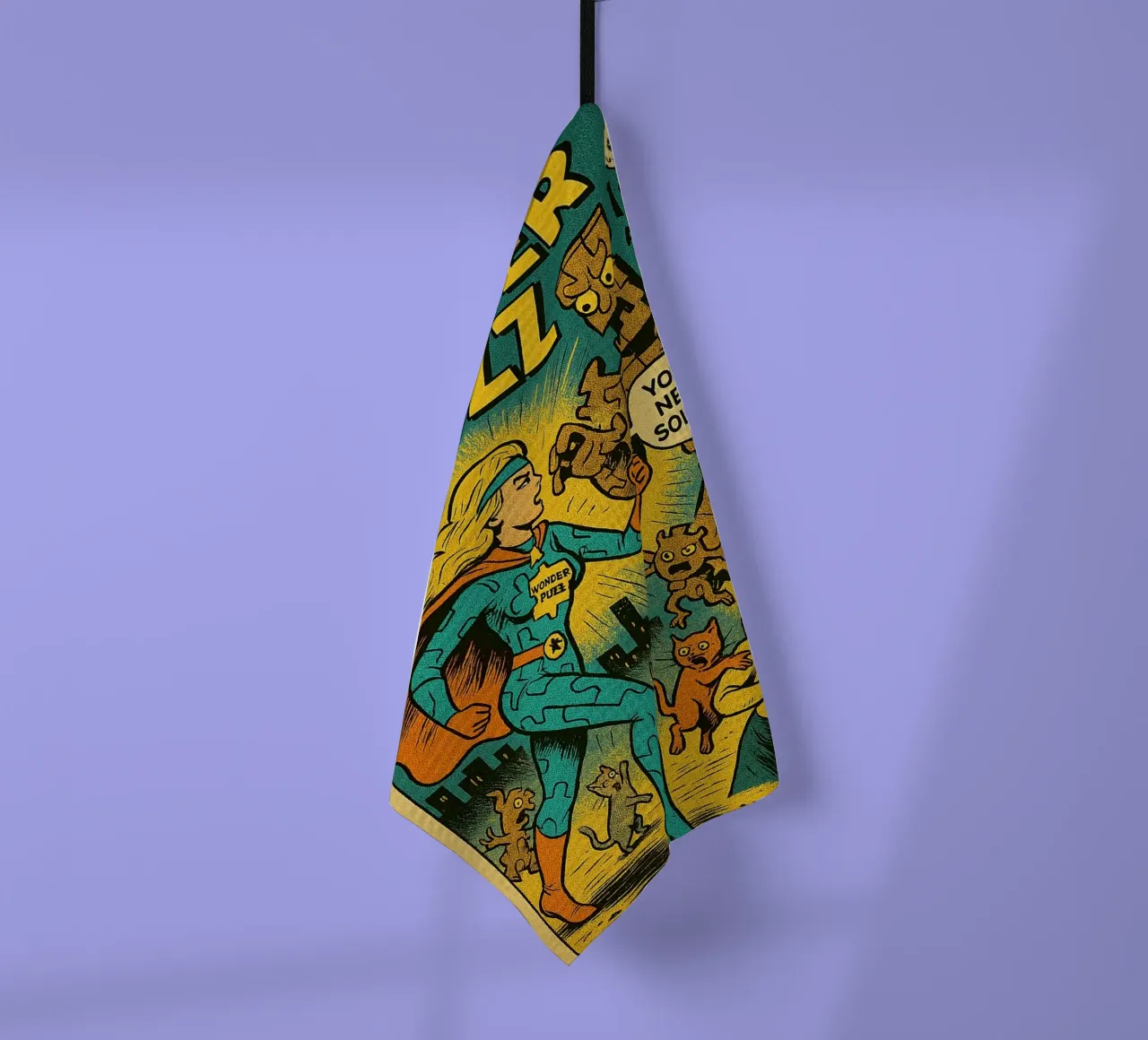 WONDER PUZZ - Fresh Supes On The Block canovaccio da cucina da Vintage Van Gogh