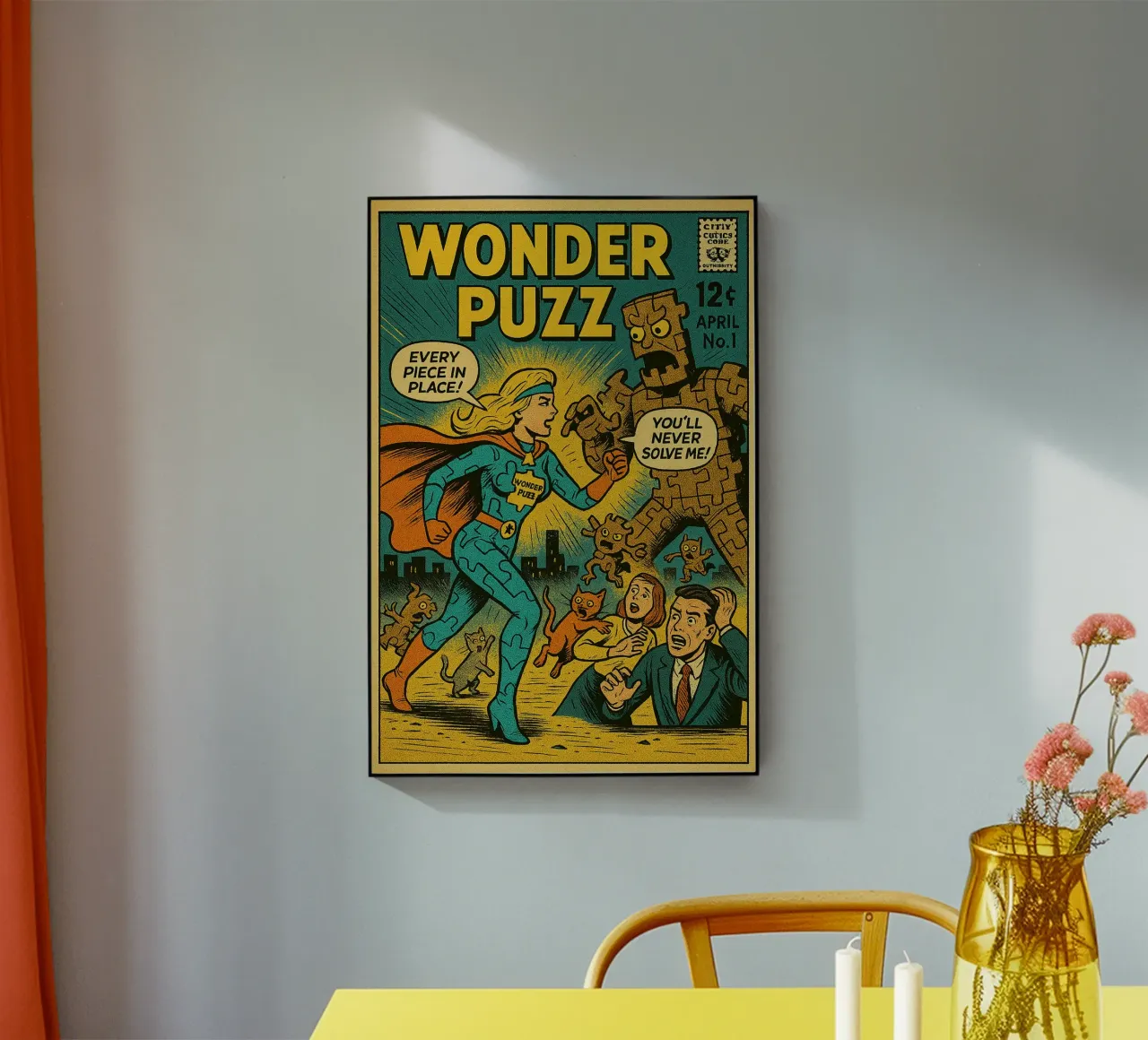 WONDER PUZZ - Fresh Supes On The Block plexiglass da Vintage Van Gogh