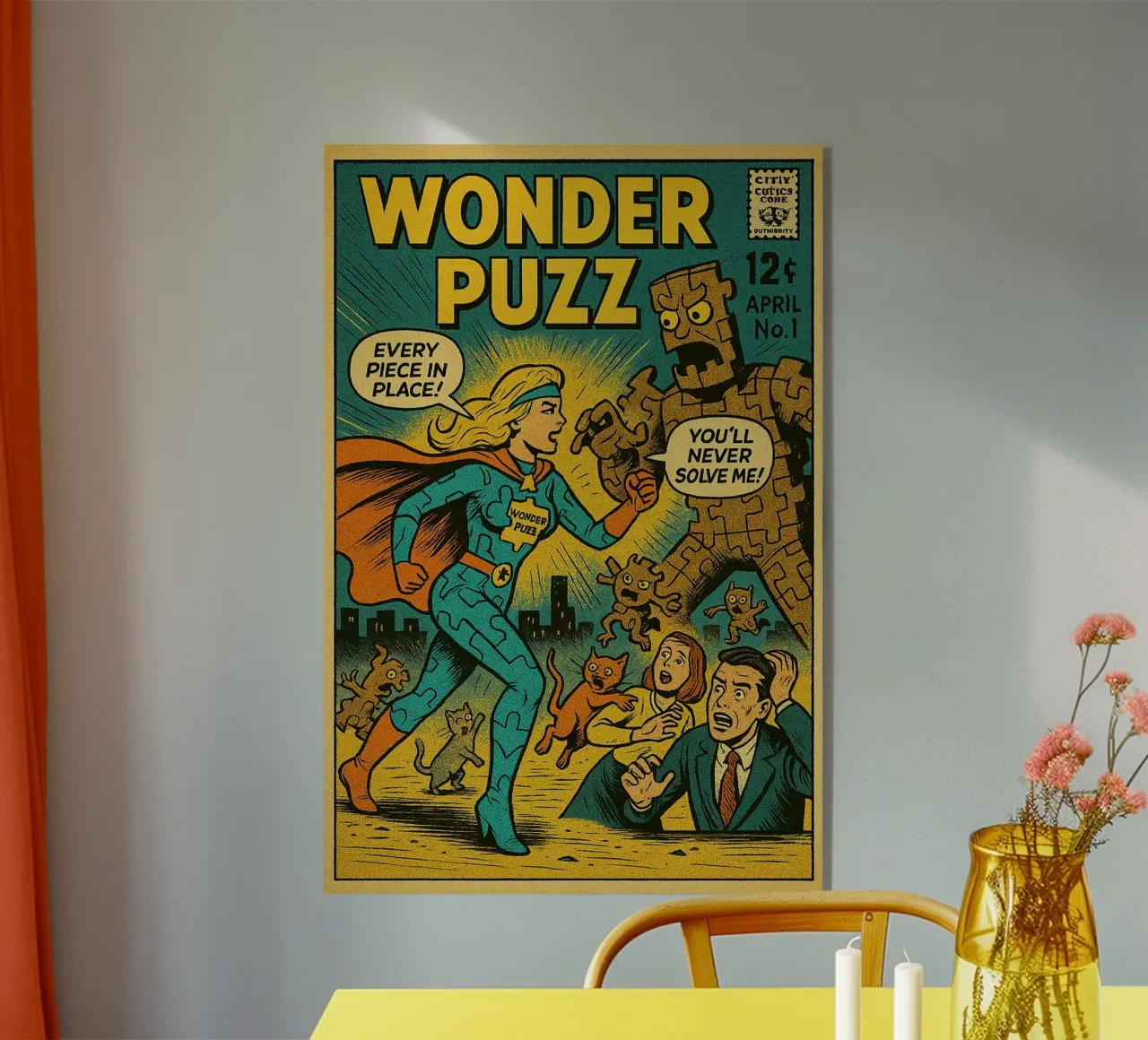 WONDER PUZZ - Fresh Supes On The Block plexiglass da Vintage Van Gogh