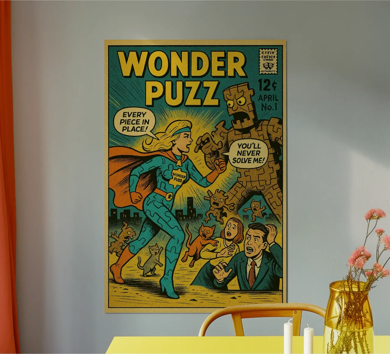 WONDER PUZZ - Fresh Supes On The Block Hahnemühle von Vintage Van Gogh