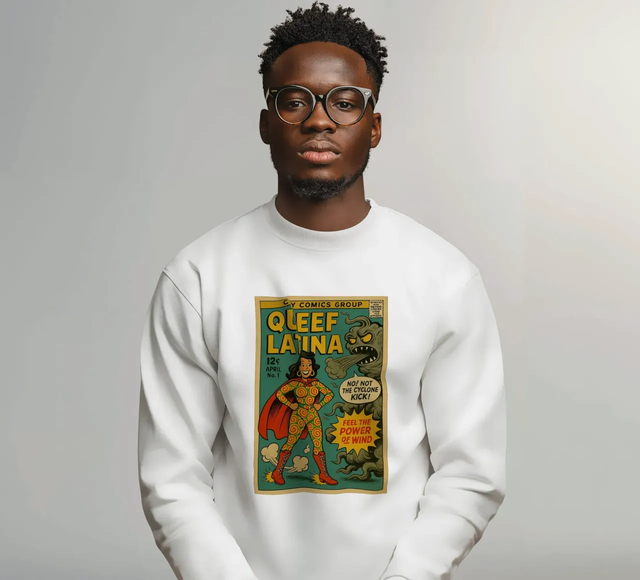 QUEEF LATINA - Fresh Supes On The Block felpa da Vintage Van Gogh