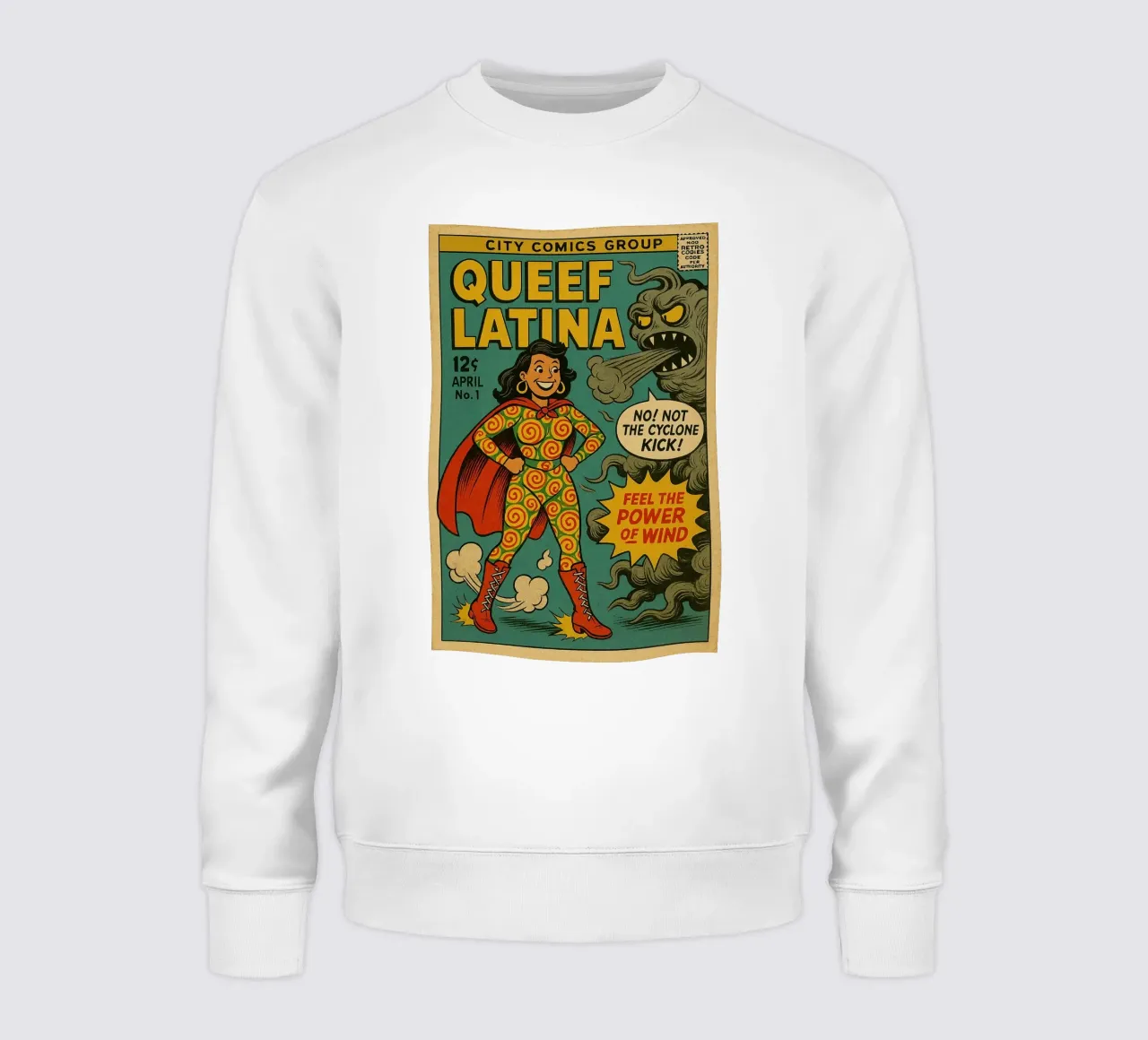 QUEEF LATINA - Fresh Supes On The Block felpa da Vintage Van Gogh
