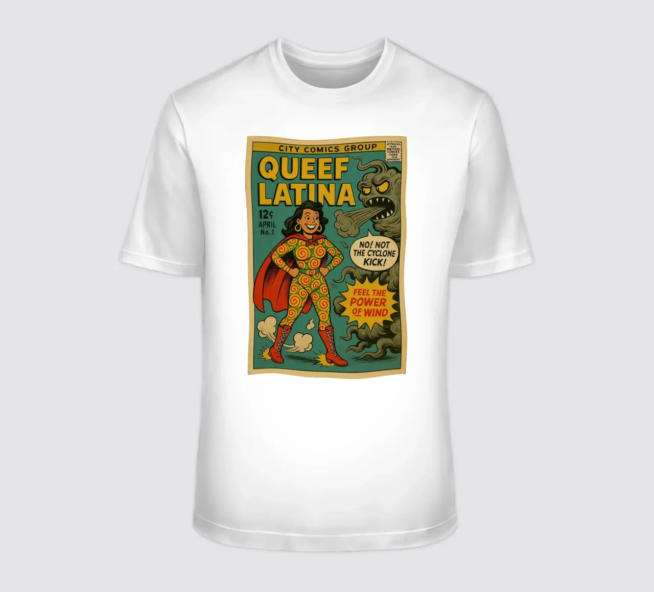 QUEEF LATINA - Fresh Supes On The Block t-shirt da Vintage Van Gogh