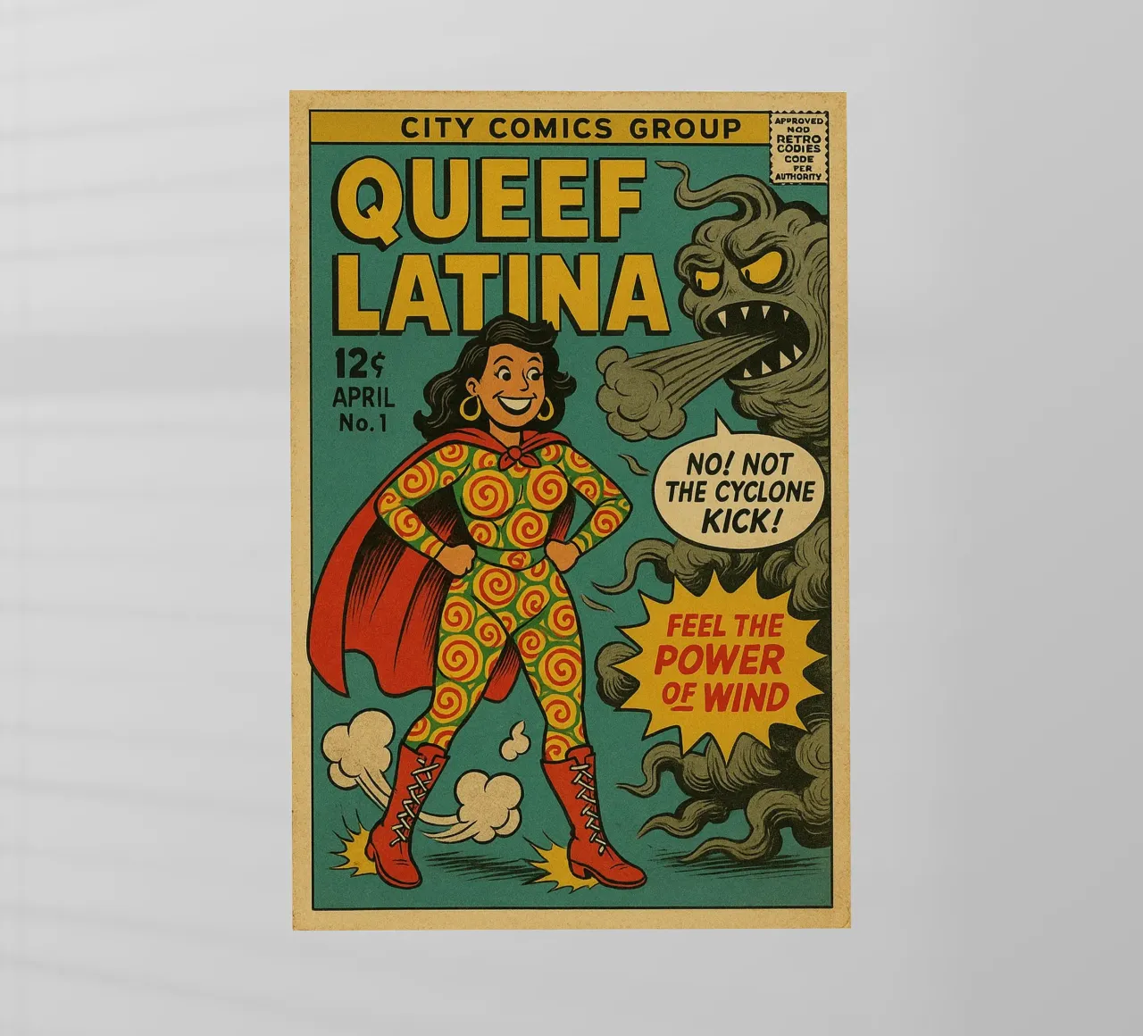 QUEEF LATINA - Fresh Supes On The Block pellicola backlit da Vintage Van Gogh