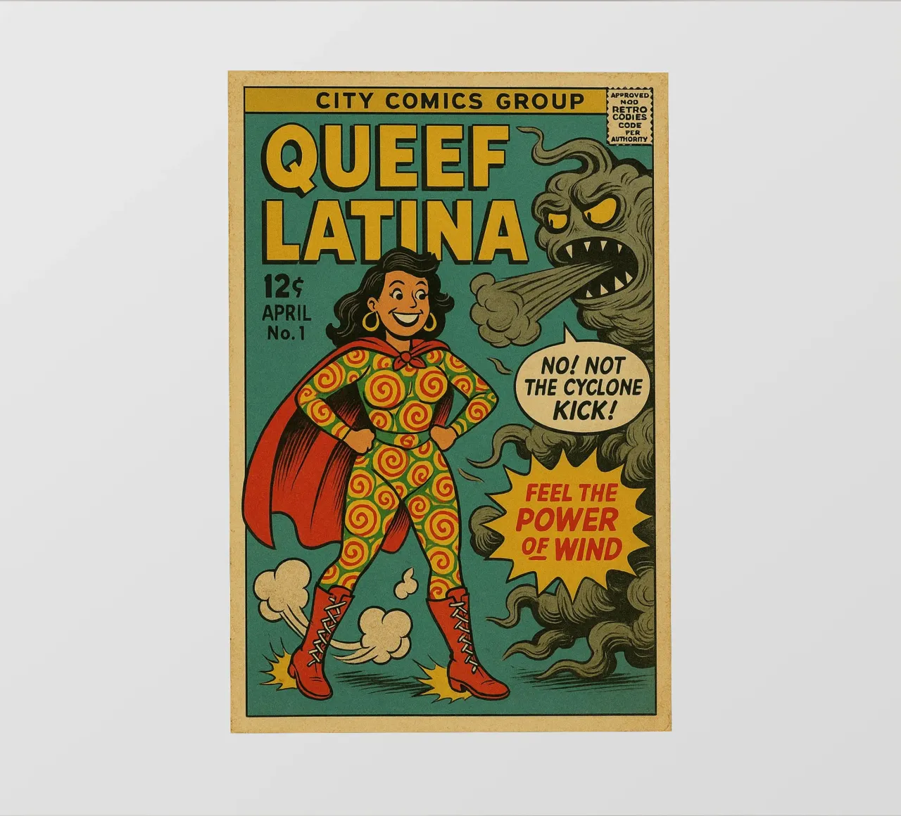 QUEEF LATINA - Fresh Supes On The Block pellicola backlit da Vintage Van Gogh