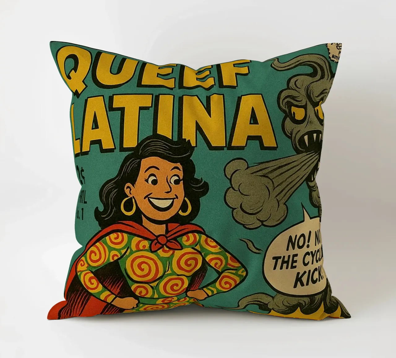 QUEEF LATINA - Fresh Supes On The Block cuscino da Vintage Van Gogh
