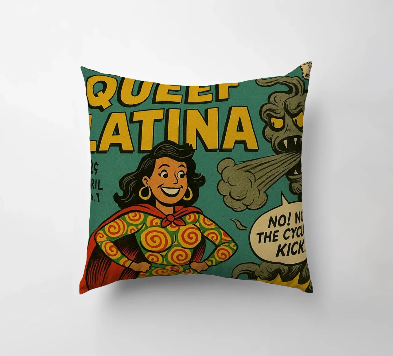 QUEEF LATINA - Fresh Supes On The Block cuscino da Vintage Van Gogh
